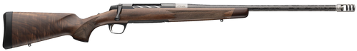 Browning 036090229 X-Bolt 2 Medallion 300 Win Mag 3+1 26" Carbon Fiber Wrapped Threaded Barrel, Matte Blued Drilled & Tapped Steel Receiver, Fixed Grade V/VI Walnut Stock, Recoil Hawg Muzzle Brake