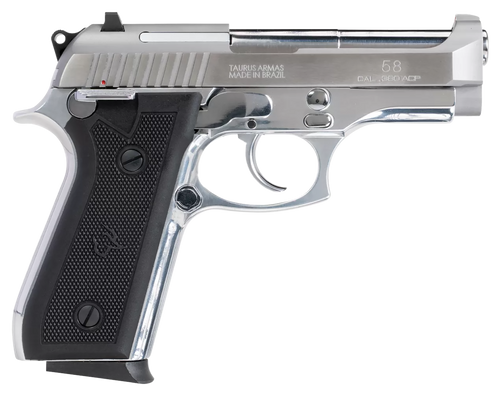 Taurus 1-58149 58  380 ACP 15+1 4" Matte Stainless Steel Barrel, Matte Serrated Stainless Steel Slide, Matte Stainless Aluminum Frame w/Beavertail, Black Polymer Grip Taurus 1-58149 58  380 ACP 15+1 4" Matte Stainless Steel Barrel, Matte Serrated Stainless Steel Slide, Matte Stainless Aluminum Frame w/Beavertail, Black Polymer Grip