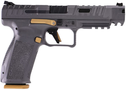 Canik HG6771TN SFx Rival 9mm Luger 10+1 5" Black Steel Barrel, Rival Gray Optic Cut/Serrated Steel Slide, Canik Grey Polymer Frame w/Picatinny Rail, Rival Grey Polymer Grip Canik HG6771TN SFx Rival 9mm Luger 10+1 5" Black Steel Barrel, Rival Gray Optic Cut/Serrated Steel Slide, Canik Grey Polymer Frame w/Picatinny Rail, Rival Grey Polymer Grip