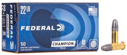 Federal Champion 22LR 40gr LRN 50 Round Box Federal Champion 22LR 40gr LRN 50 Round Box