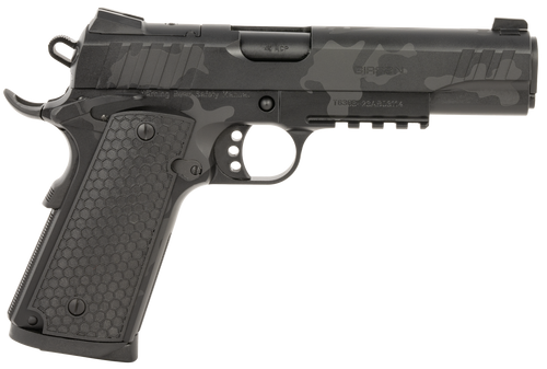 Girsan 391157 MC1911 S Influencer Full Size 45 ACP 8+1 5" Black Steel Barrel, Black Camo Optic Ready/Serrated Steel Slide & Frame w/Picatinny Rail & Beavertail, Black Polymer Grip Girsan 391157 MC1911 S Influencer Full Size 45 ACP 8+1 5" Black Steel Barrel, Black Camo Optic Ready/Serrated Steel Slide & Frame w/Picatinny Rail & Beavertail, Black Polymer Grip