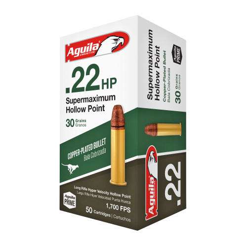 AGUILA SUPERMAXIMUM 22LR 30GR HP 50 ROUND BOX AGUILA SUPERMAXIMUM 22LR 30GR HP 50 ROUND BOX