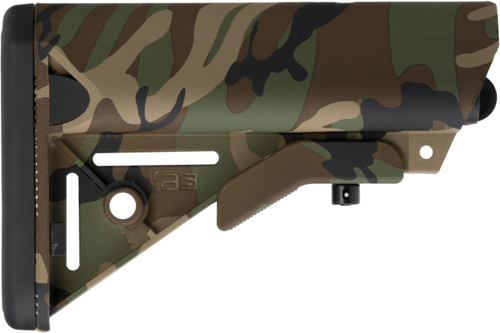 B5 Systems SOP1188 Enhanced SOPMOD Woodland Camo Polymer Fits AR-15