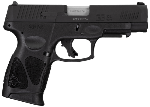 Taurus 1G3XLSR904110 G3XL  Compact Frame 9mm Luger 10+1 4" Matte Stainless Steel Barrel, Matte Black Tenifer Serrated Steel Slide, Black Polymer Frame w/Picatinny Rail, Black Polymer Grip Taurus 1G3XLSR904110 G3XL  Compact Frame 9mm Luger 10+1 4" Matte Stainless Steel Barrel, Matte Black Tenifer Serrated Steel Slide, Black Polymer Frame w/Picatinny Rail, Black Polymer Grip