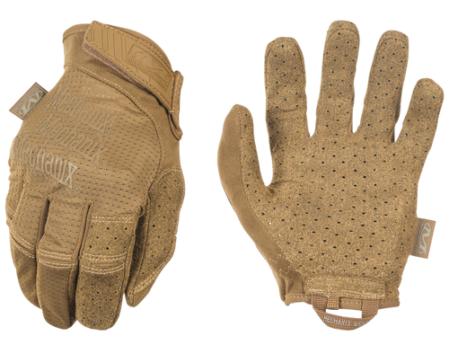 Mechanix Wear MSV72010 Specialty Vent  Coyote Synthetic Leather Large Velcro Closure