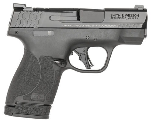 Smith & Wesson 13536 M&P Shield Plus Micro-Compact Frame 9mm Luger 10+1/13+1, 3.10" Black Armornite Steel Barrel & Optic Cut/Serrated Stainless Steel Slide, Matte Black Polymer Frame, Thumb Safety Smith & Wesson 13536 M&P Shield Plus Micro-Compact Frame 9mm Luger 10+1/13+1, 3.10" Black Armornite Steel Barrel & Optic Cut/Serrated Stainless Steel Slide, Matte Black Polymer Frame, Thumb Safety