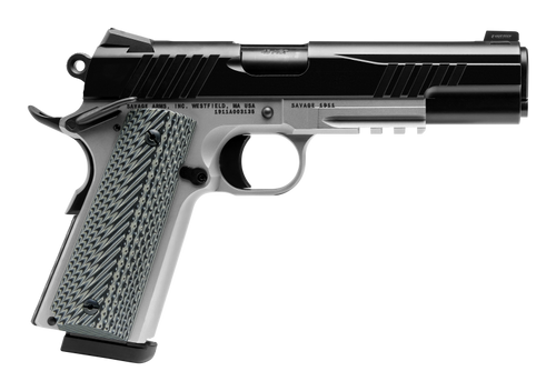 SAV 67207 1911 GOVT 45 5IN BLK/SS  BLK MELONITE 2T