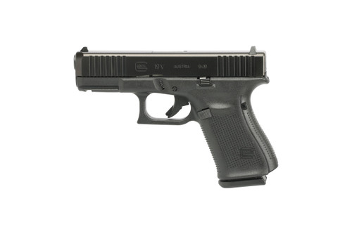 GLOCK G19 V 9mm Semi-Auto Pistol with 15+1 Capacity and nDLC Finish