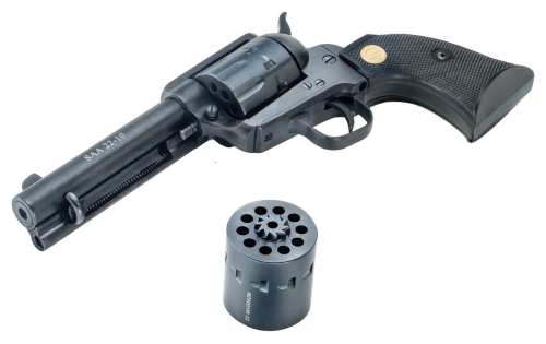Chiappa Firearms 1873-22 Single-Action Revolver with Dual Cylinders, Black Finish, and 10-Round Capacity