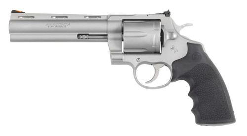 Colt Python .357 Magnum Revolver with Bead-Blasted Stainless Steel Finish and Black Hogue Grips