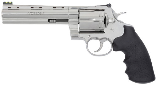 Colt Anaconda .44 Magnum / .44 Special Revolver with 6-Inch Barrel - Semi-Bright Stainless Steel Finish