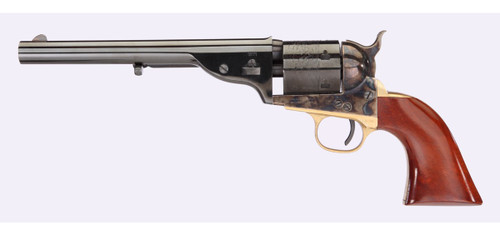 Taylor's & Company Open Top Navy .45 Colt Revolver with Blued Finish and Walnut Steel Frame