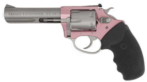 Charter Arms Pink Lady .22 LR Revolver with Pink Anodized Frame and Adjustable Rear Sight