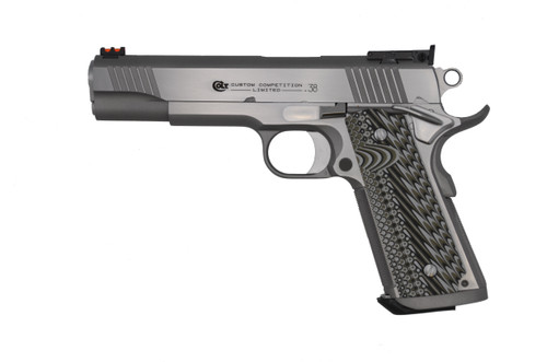 Colt Series 70 Custom Competition Semi-Auto Pistol in 38 Super with Stainless Steel Finish