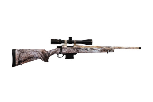 HOWA M1500 Mini Action Full Dip Rifle in 223 Rem with YOTE Camo Finish and Gamepro Scope Package