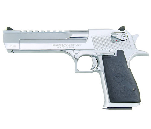 Magnum Research Desert Eagle 50AE Chrome Semi-Auto Pistol, 7-Round Capacity