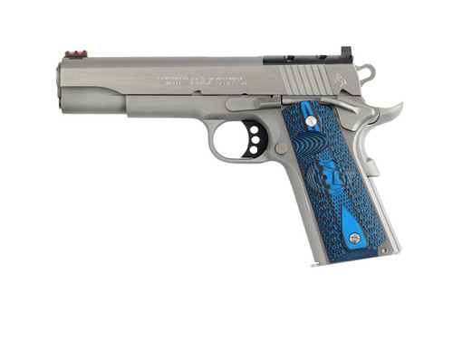 Colt Competition 9mm Semi-Auto Pistol with Stainless Steel Finish and Fiber Optic Sights