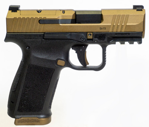 CANIK METE MC9L 9mm Semi-Auto Pistol with Bronze Cerakote Finish and Optics Ready Slide