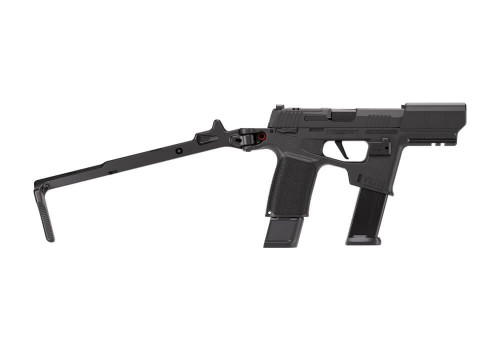 SIG SAUER P365 FLUX 9mm Semi-Auto Pistol with Matte Black DLC Finish and Spring Deployed Brace