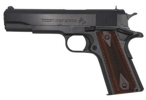 Colt Government Classic 38 Super Semi-Auto Pistol with Royal Blue Finish