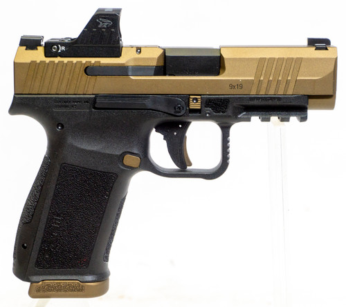 CANIK METE MC9LS 9mm Semi-Auto Pistol with Bronze Cerakote Finish and MO1 Optic Compatibility