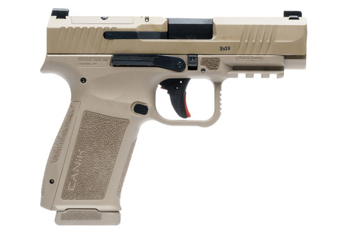 CANIK METE MC9LS 9mm Semi-Auto Pistol with Desert Cerakote Finish and 17+1 Capacity