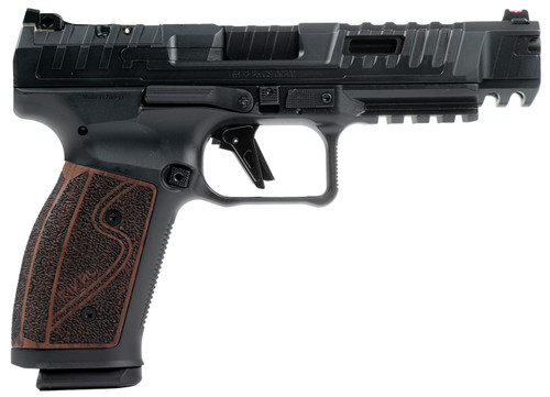 CANIK SFx Rival-S Darkside 9mm Semi-Auto Pistol with Rosewood Grips and Optics Plates