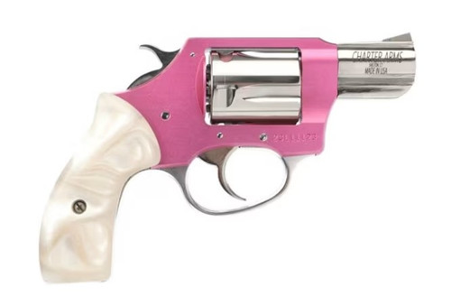 Charter Arms Chic Lady .38 Special Revolver with Pink Anodized Frame and Pearl Grips