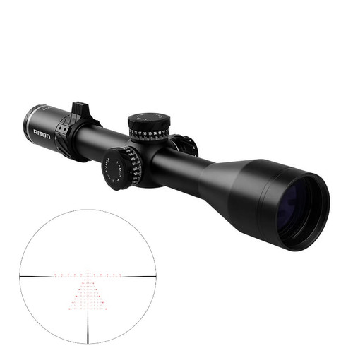 Riton Optics 5 Conquer 4-28x56mm FFP Rifle Scope with Illuminated MOR Reticle