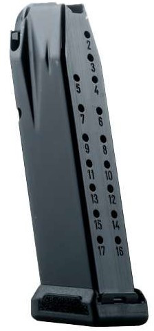 CANIK MC9L/LS 17-Round 9mm Magazine with Black Baseplate