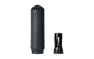 HUXWRX Safety Co. Flow 556K Suppressor – 5.5 Inch, Black, for 5.56 NATO, 17 HMR & 5.7 Platforms