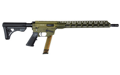 Freedom Ordnance FX9 Model 16-inch 9mm AR Pistol with 32-Round Capacity in Olive Drab Green