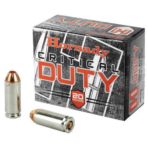 Hornady Critical Duty 10mm 175 Grain FlexLock Duty Ammunition - Full-Size Handgun Defense
