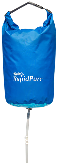 RapidPure 01600142 Purifier + 9L Gravity System Blue Plastic, 8" x 8" x 14"