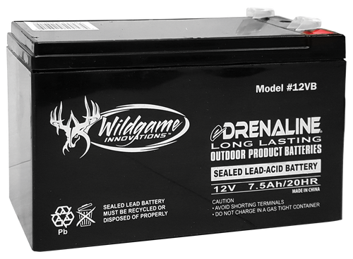 Wildgame Innovations WGIWGIBT0011 Edrenaline Rechargeable Battery Black 12.0 Volts Wildgame Innovations WGIWGIBT0011 Edrenaline Rechargeable Battery Black 12.0 Volts