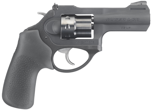 Ruger 5435 LCRx  22 LR 3" Matte Black Barrel, 8rd  PVD Finished Cylinder, Matte Black 7000-Series Aluminum Frame, Hogue Tamer Monogrip