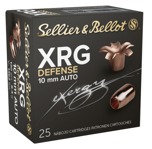 Sellier & Bellot SB10XA XRG Defense 10mmAuto 130gr Solid Copper Hollow Point 25 Per Box/40 Case Sellier & Bellot SB10XA XRG Defense 10mmAuto 130gr Solid Copper Hollow Point 25 Per Box/40 Case