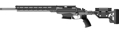 Tikka JRTAC482L T3x Tac A1 6.5 Creedmoor 24" 10+1 Black Rec/Barrel Black Fixed with Aluminum Bedding Stock Black Polymer Grip Left Hand