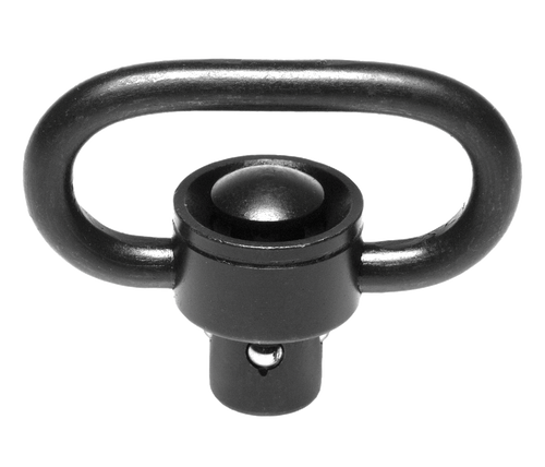 Troy Ind SMOUSSQ00BT00 SSQD Swivel 1" Push Button Black Stainless Steel