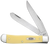 Case 30114 Trapper  Folding Clip Point/Spey Plain Mirror Polished Carbon Steel Blade/Smooth Yellow Synthetic Handle Case 30114 Trapper  Folding Clip Point/Spey Plain Mirror Polished Carbon Steel Blade/Smooth Yellow Synthetic Handle