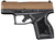 Taurus GX4 9mm Semi-Auto Pistol with Troy Coyote Cerakote Finish and Black Serrated White Dot Sights