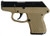 Keltec P-32 32 ACP Semi-Auto Pistol with Tan Polymer Frame and 7-Round Capacity