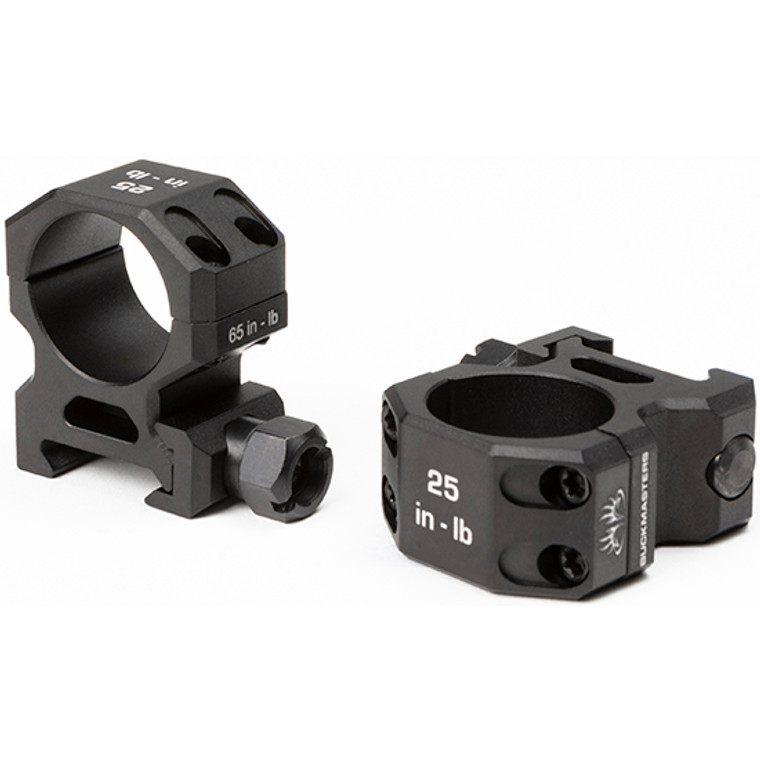 SIG BUCKMASTERS RING SET 1IN LOW ALUMINUM BLK SIG BUCKMASTERS RING SET 1IN LOW ALUMINUM BLK