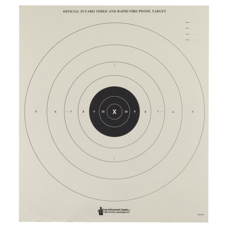 ACTION TGT BULLSEYE PAPER 100PK