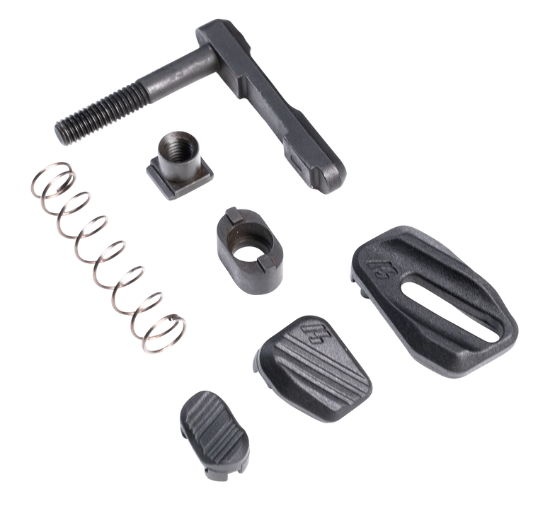 Strike Industries ARMMR Modular Magazine Release made of Steel with Polymer Button & Black Finish for AR-Platform