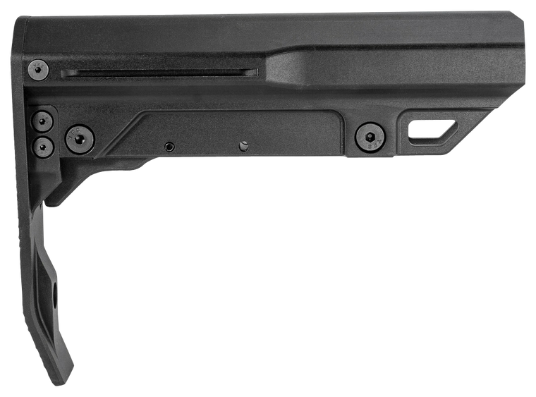 Mission First Tactical BMSMILMTLBL Battlelink Minimalist Mil-Spec Stock Black Aluminum for AR-15 Mil-Spec Buffer Tubes