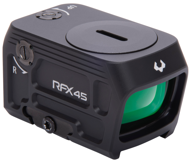 Viridian 9810058 RFX45  Black Anodized 1 x 24 mm x 15.5 mm 5 MOA Green Dot ACRO/Docter