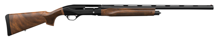 Retay USA GORPLBLK26 Gordion Upland Inertia Plus 12 Gauge with 26" Deep Bore Drilled Barrel, 3" Chamber, 4+1 Capacity, Polished Jet Black Metal Finish & Turkish Walnut Stock Right Hand (Full Size)