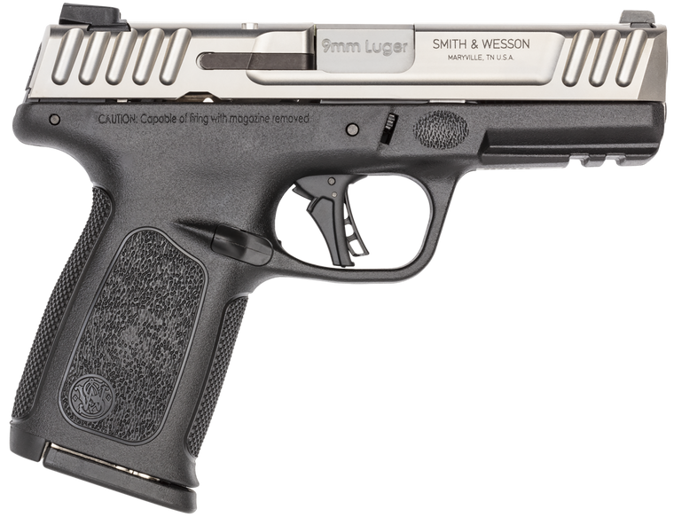 Smith & Wesson 13931 SD9 2.0  Compact Frame 9mm Luger 16+1, 4" Stainless Steel Barrel, Satin Stainless Steel Serrated Slide, Black Polymer Frame w/Picatinny Rail, Black Textured Polymer Grip
