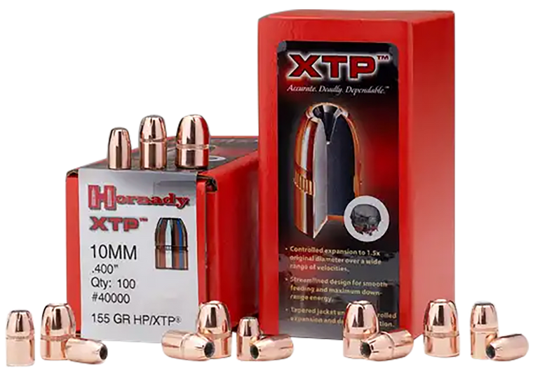 Hornady 40060 XTP  10mm Auto .400 200 gr Hollow Point XTP 100 Per Box/ 15 Case